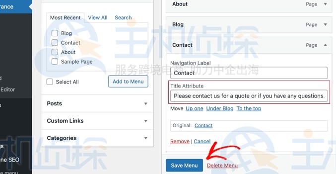 添加标题属性