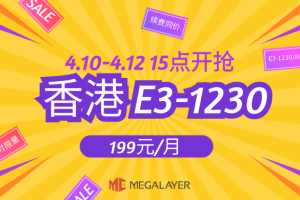 Megalayer香港服务器限时秒杀活动