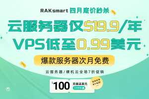 RAKsmart四月秒杀活动