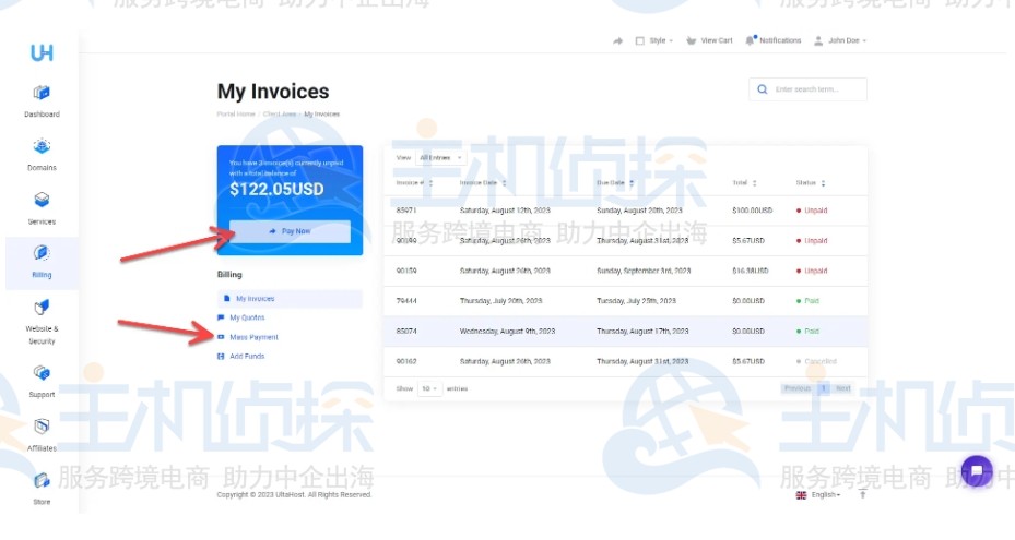 My Invoices