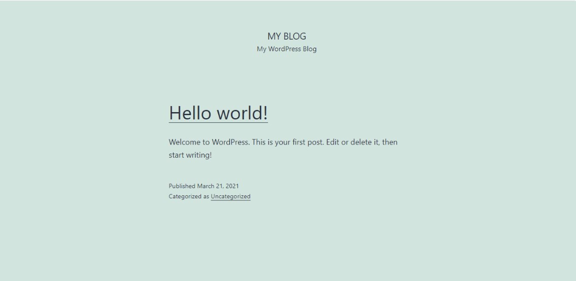 安装WordPress