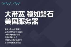 美国大带宽服务器推荐