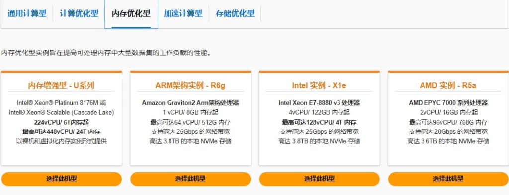 内存优化型