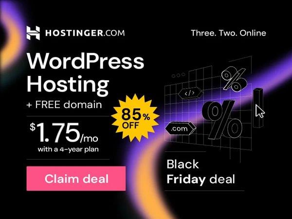 Hostinger黑五特卖