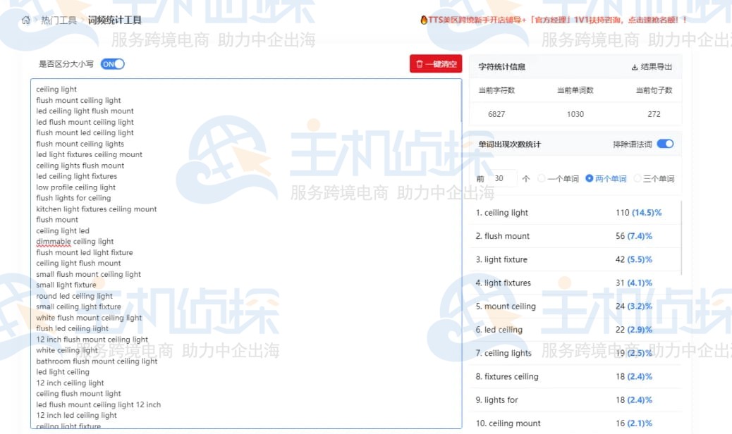 否定词库