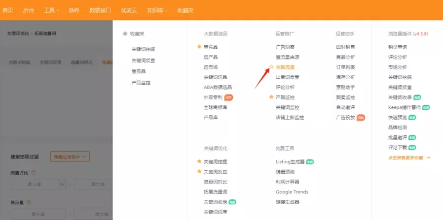 拓展关联流量关键词