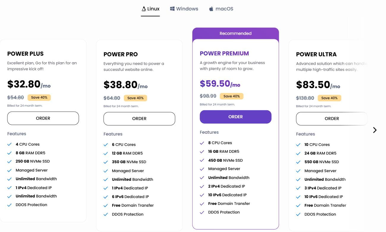Ultahost VDS托管优惠方案