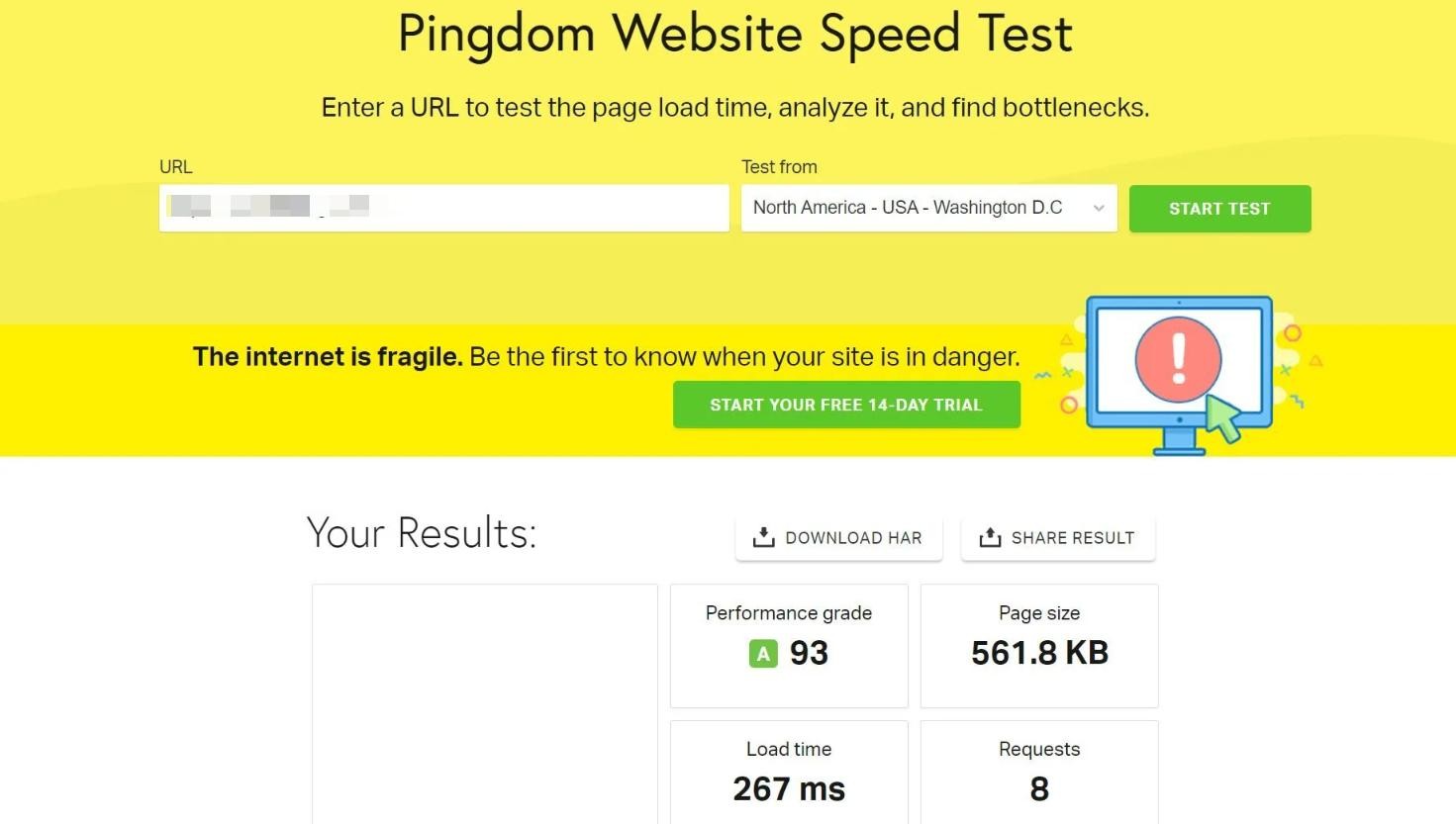 Pingdom测试