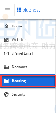 登录到BlueHost客户管理面板