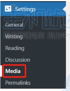 进入媒体设置