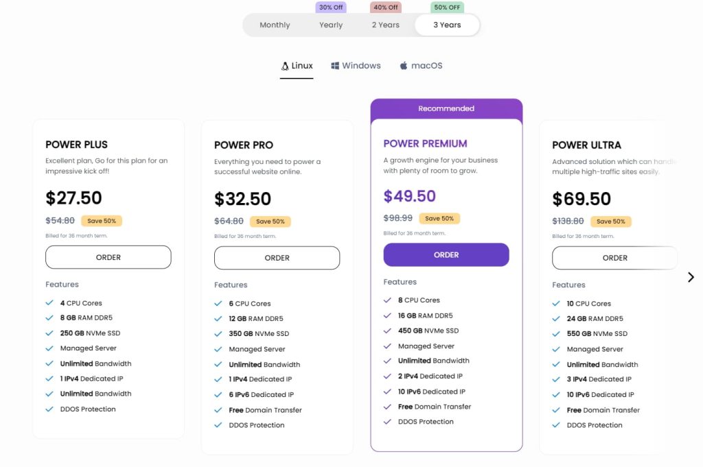 Ultahost VDS方案