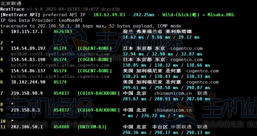 联通回程