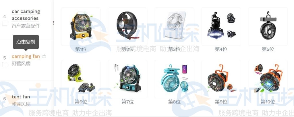 露营风扇