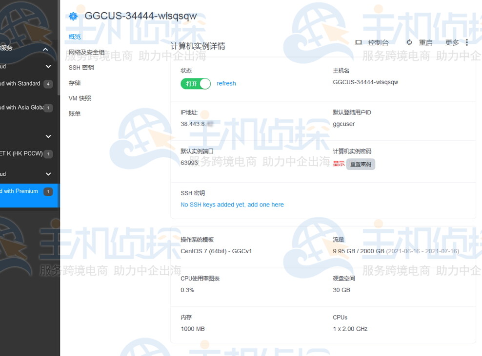 GigsGigsCloud VPS管理