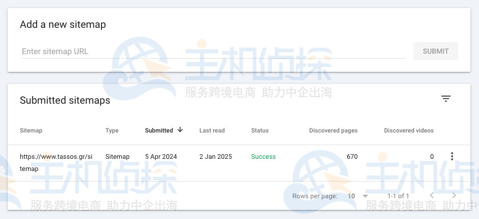 将站点地图提交到Google Search Console