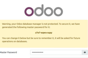 Odoo的登录页面