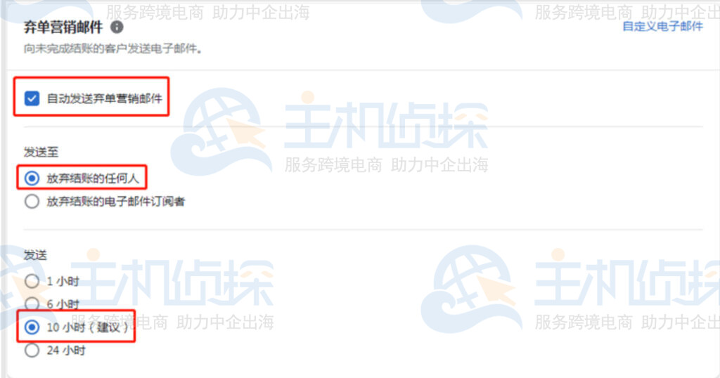 Shopify弃单设置