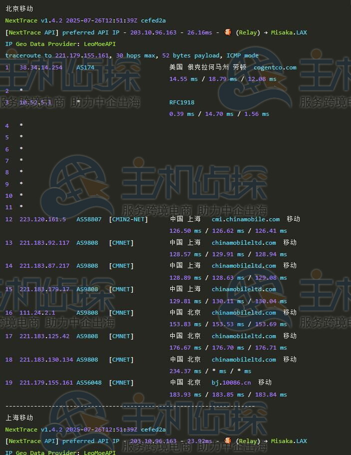 移动回程