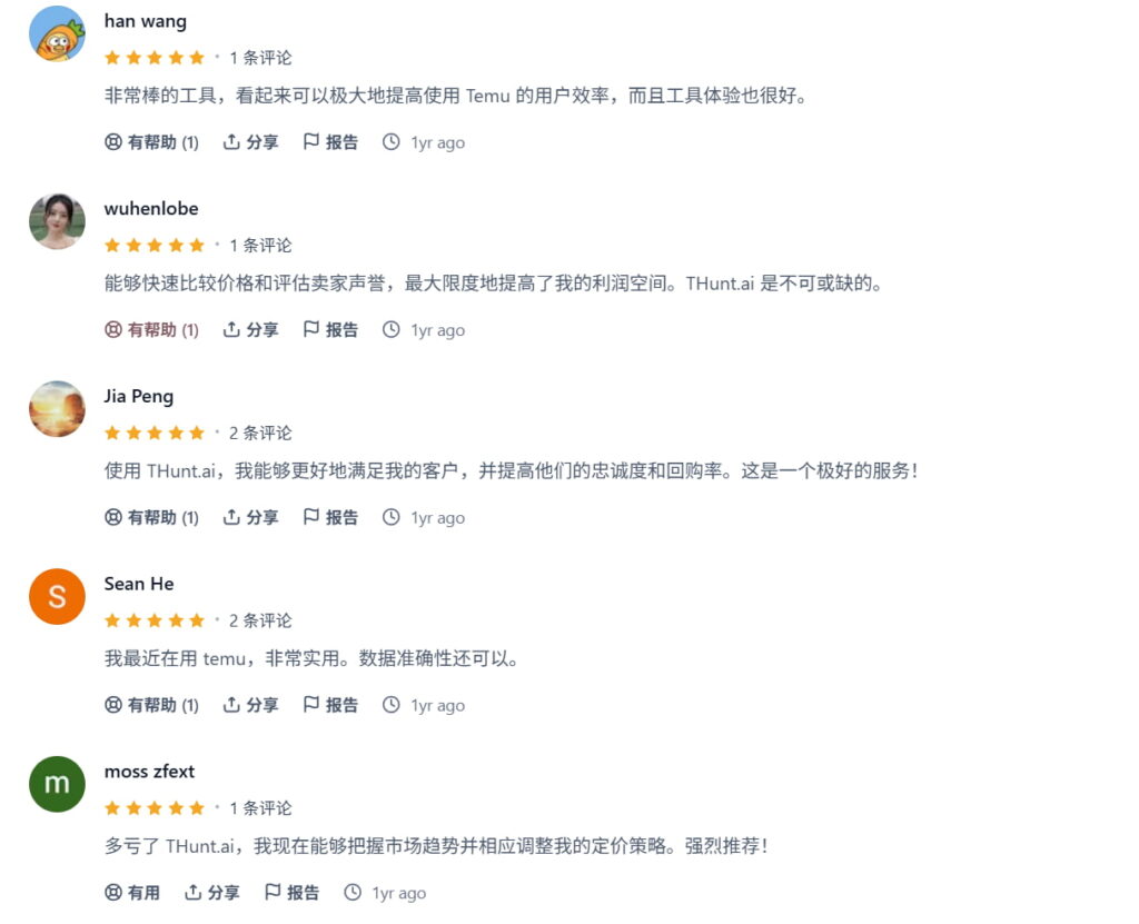 THunt选品工具评论