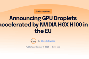 DigitalOcean GPU云主机（GPU Droplets）