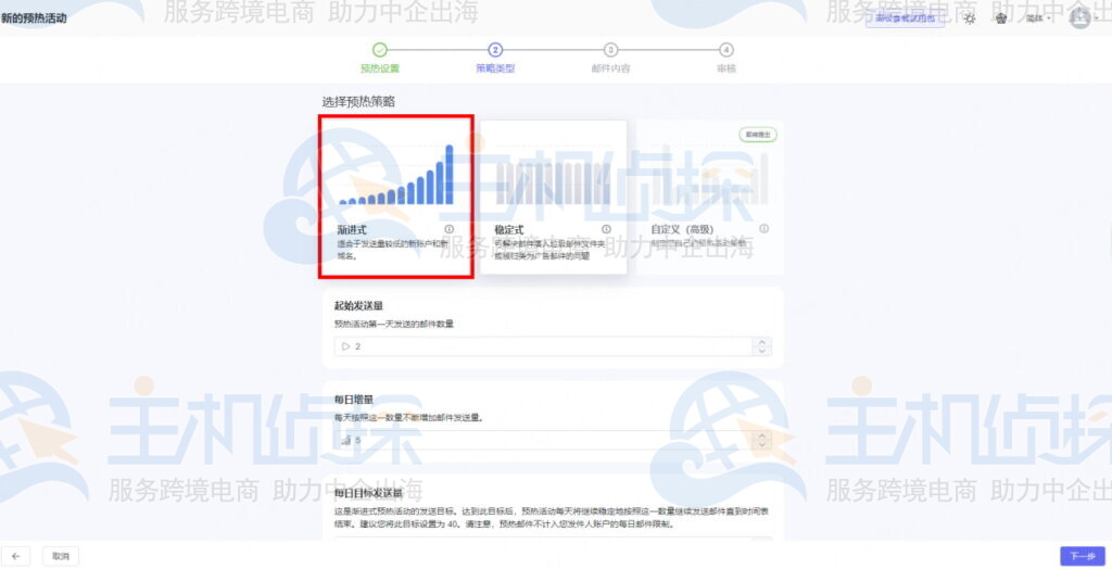邮箱预热策略类型