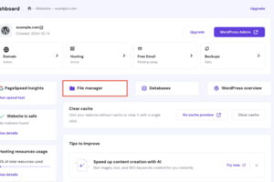 打开“File manager”