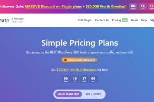 Rank Math SEO插件万圣节促销