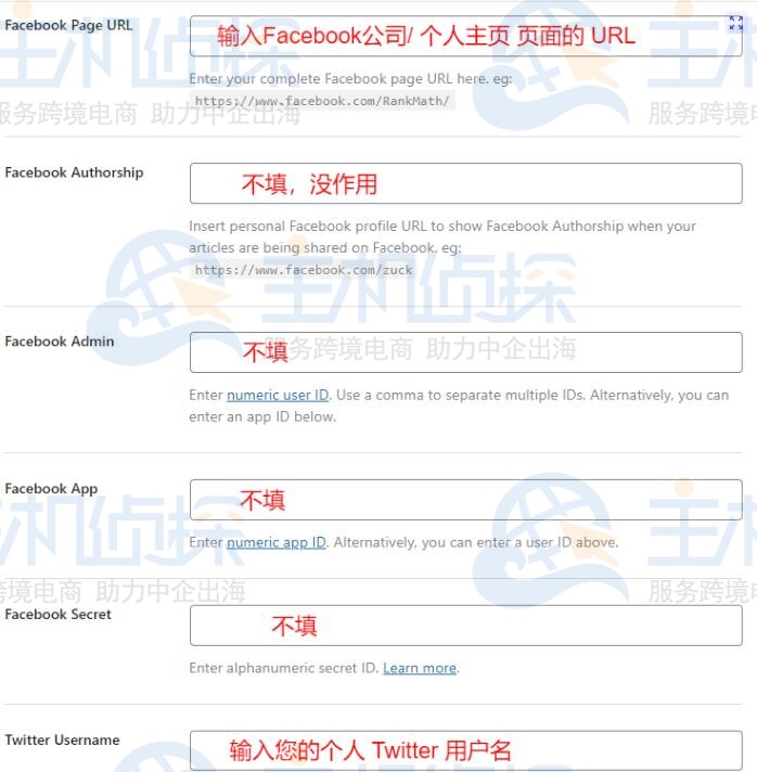 Social Meta设置