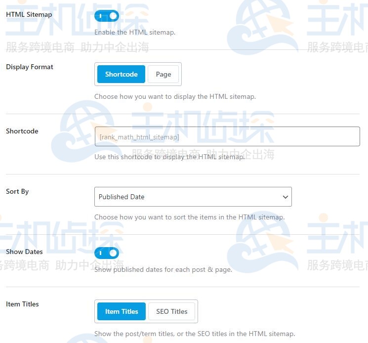 HTML Sitemap