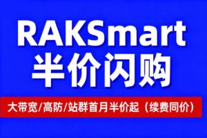 RAKsmart半价闪购