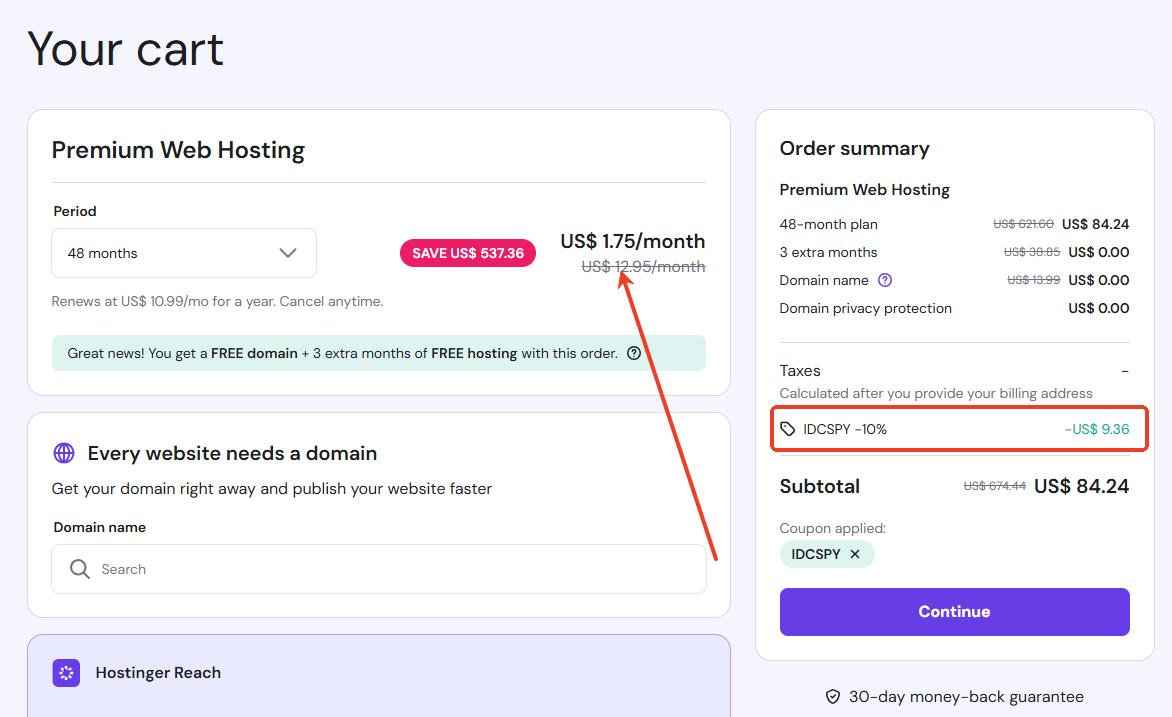 Hostinger WordPress主机优惠