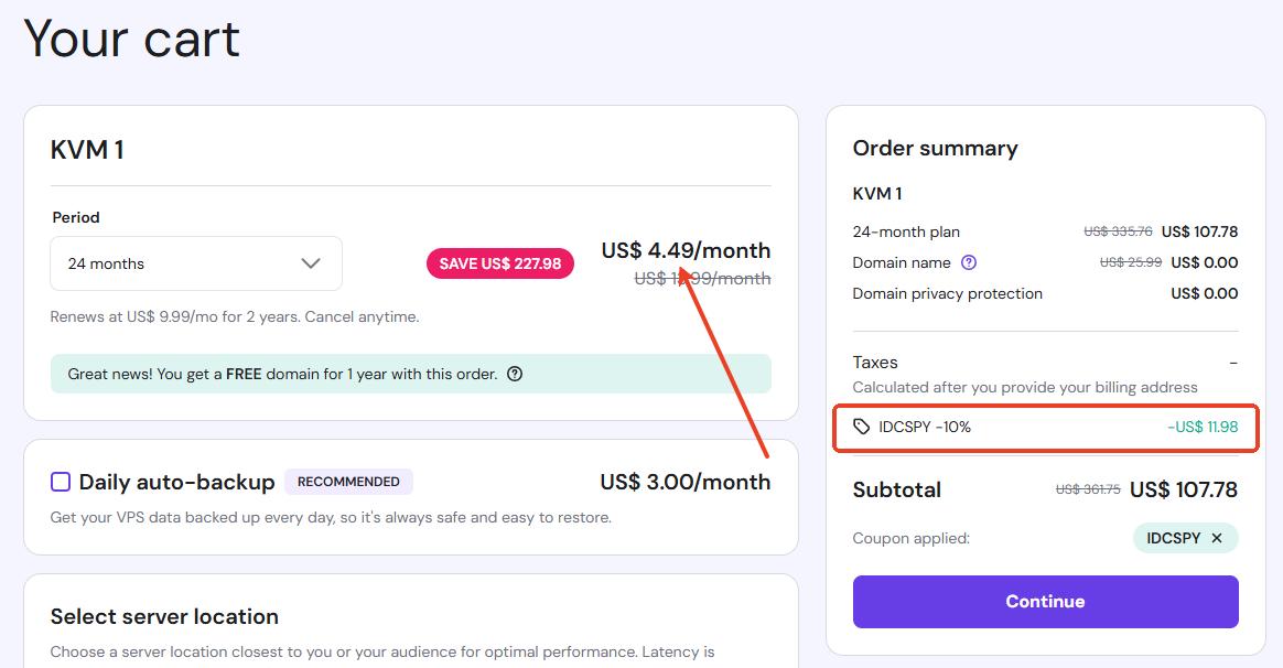 Hostinger VPS主机优惠