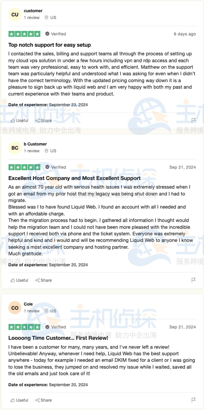Liquid Web用户评价