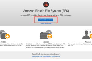 Amazon EFS控制台