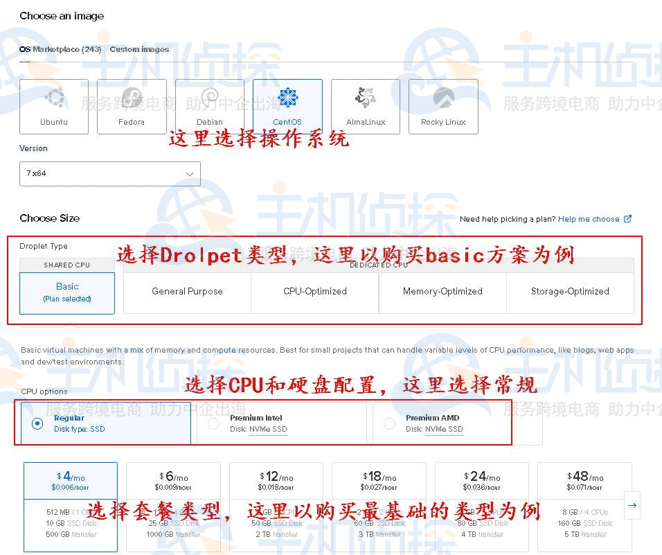 DigitalOcean美国云服务器配置