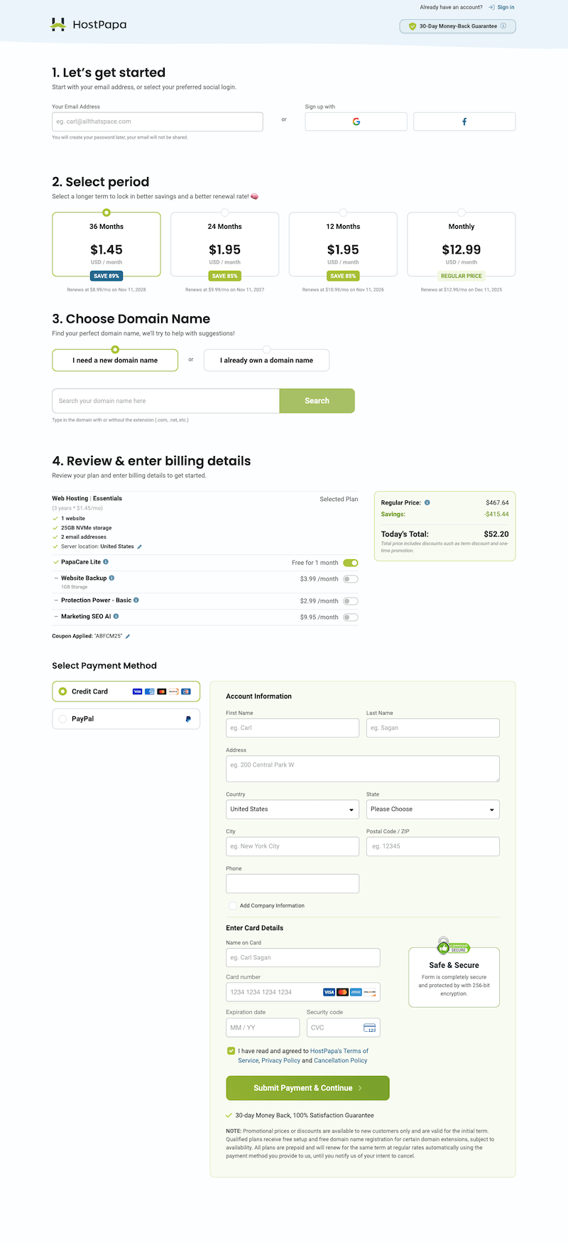 获取HostPapa黑色星期五优惠