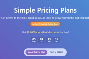 Rank Math黑五超大折扣