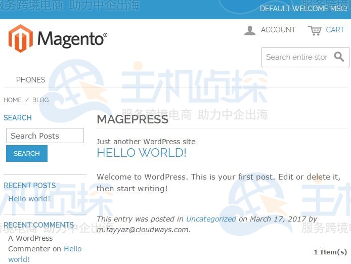 配置WordPress
