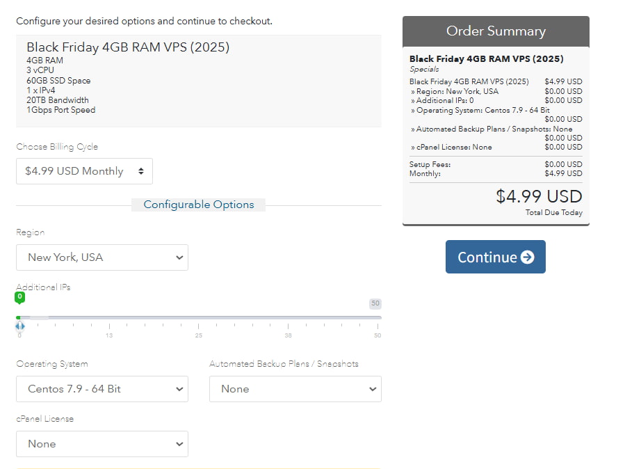ColoCrossing黑五国外vps价格