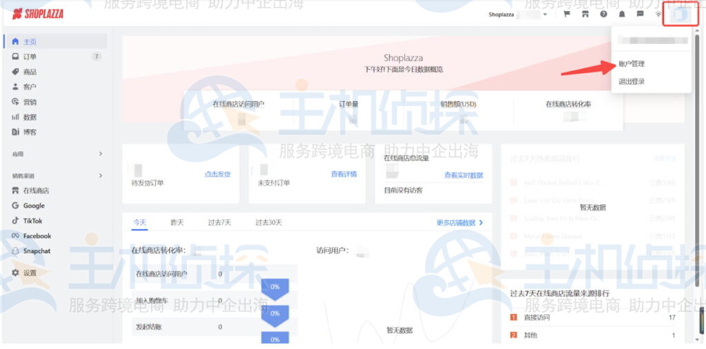 Shoplazza管理后台