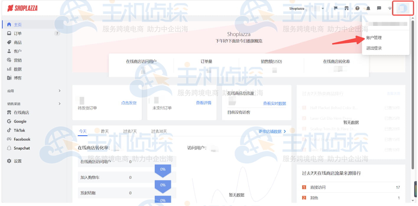 Shoplazza管理后台