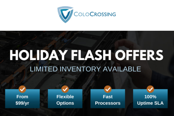 ColoCrossing年末闪购