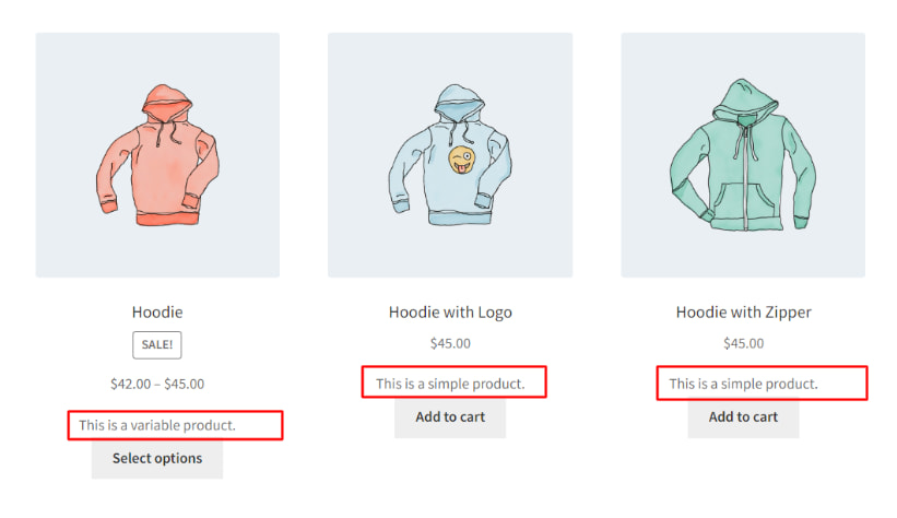 描述显示在选择选项上方