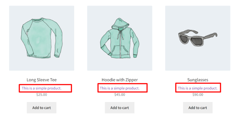 描述显示在标题和价格之间