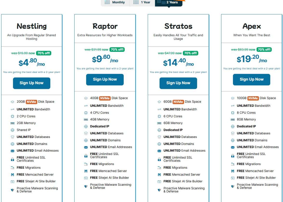 HawkHost全机房虚拟主机