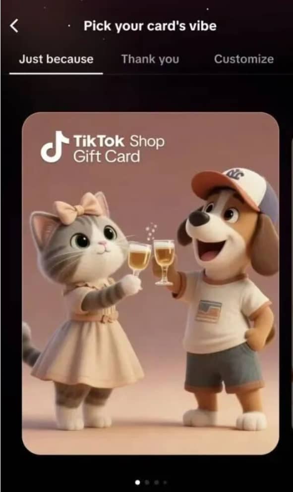 TikTok Shop推出数字礼品卡功能 抢占新市场
