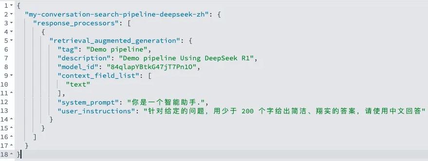 RAG processor Search Pipeline