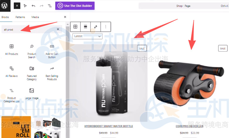 woocommerce产品区块搜索