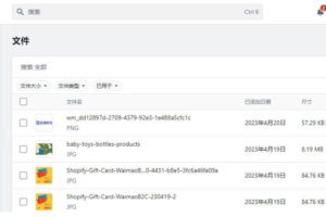 Shopify files文件上传和管理
