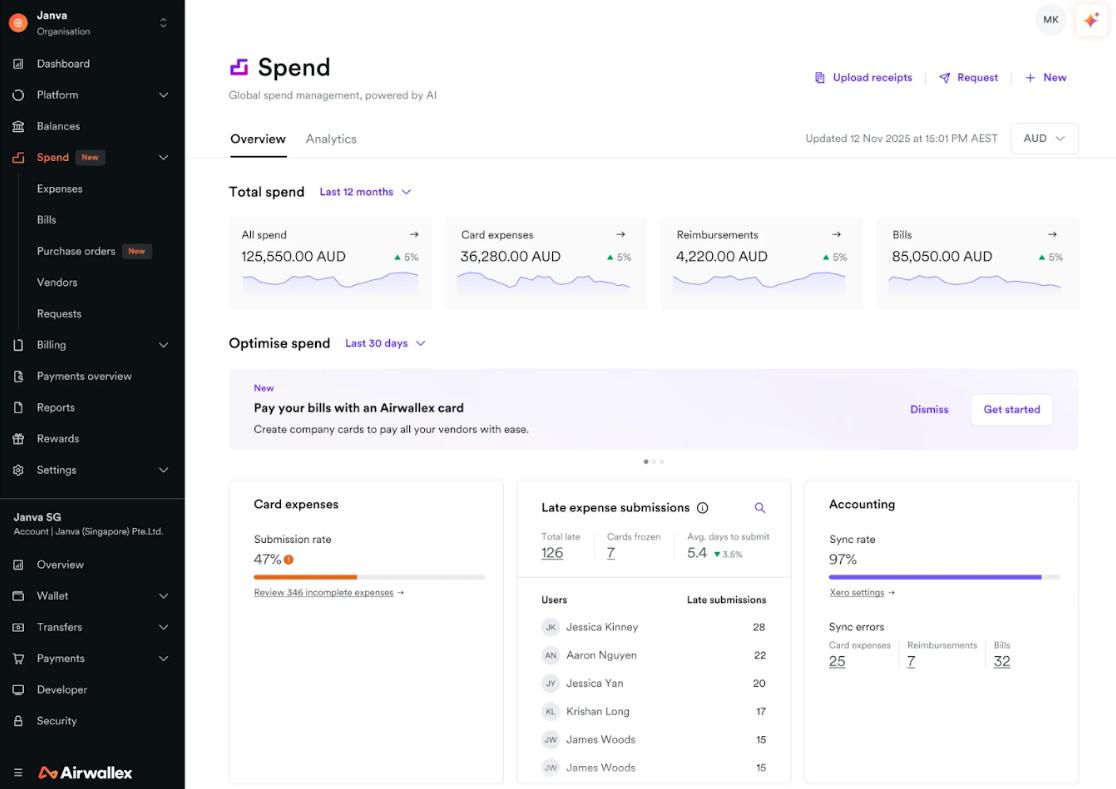借助自定义分析深入洞察支出趋势